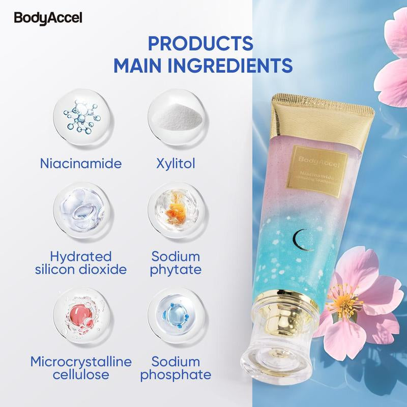 [Sw]Bodyaccel Triple Whitening Oral Care Bundle: Morning + Night Whitening Toothpaste & Tongue Cleaning Gel (Teeth Brightening | Fresh Breath Combo)