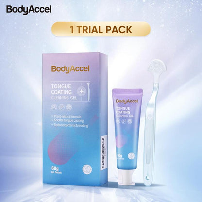[Sw]Bodyaccel Triple Whitening Oral Care Bundle: Morning + Night Whitening Toothpaste & Tongue Cleaning Gel (Teeth Brightening | Fresh Breath Combo)